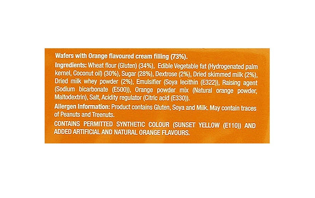 Tiffany Crunch 'n' Cream Crunchiest Orange Flavoured Cream Wafers   Pack  150 grams
